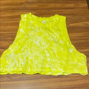 Yellow Lululemon Tie-Dye Sleeveless Top